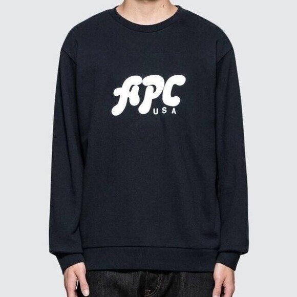 A.P.C USA Crewneck French Terry Cotton Mens Women’s Unisex Sweatshirt